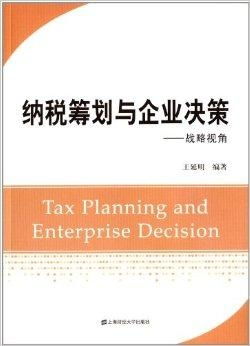 納稅籌劃與企業決策 戰略視角下的企業策劃新維度
